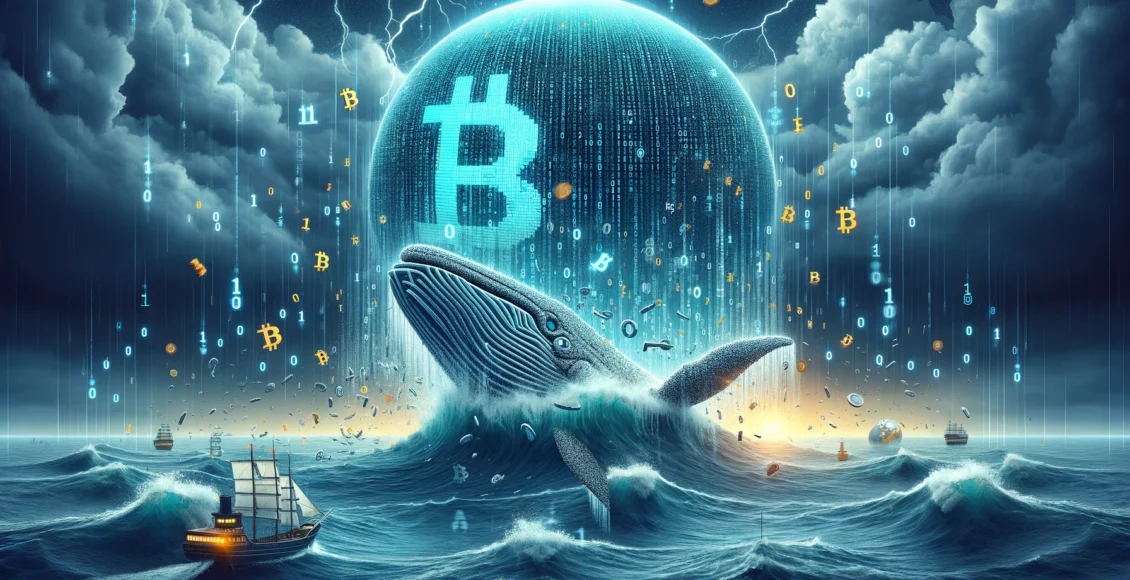 Wieloryb na morzu Bitcoina wynurza się na powierzchnię