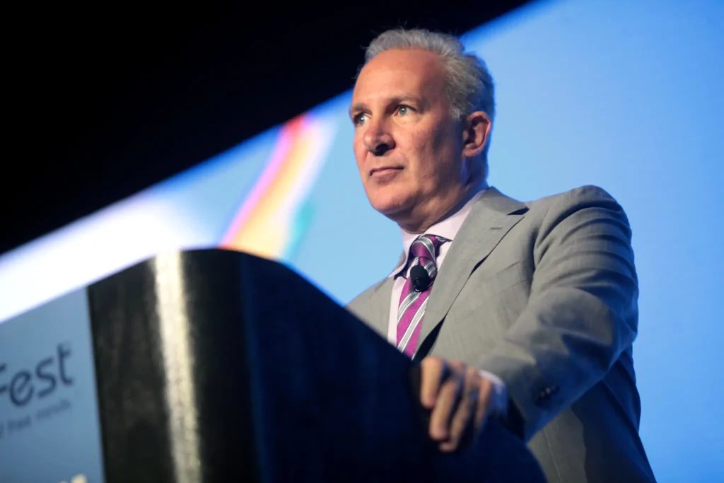 bitcoin sceptyk Peter Schiff na mównicy