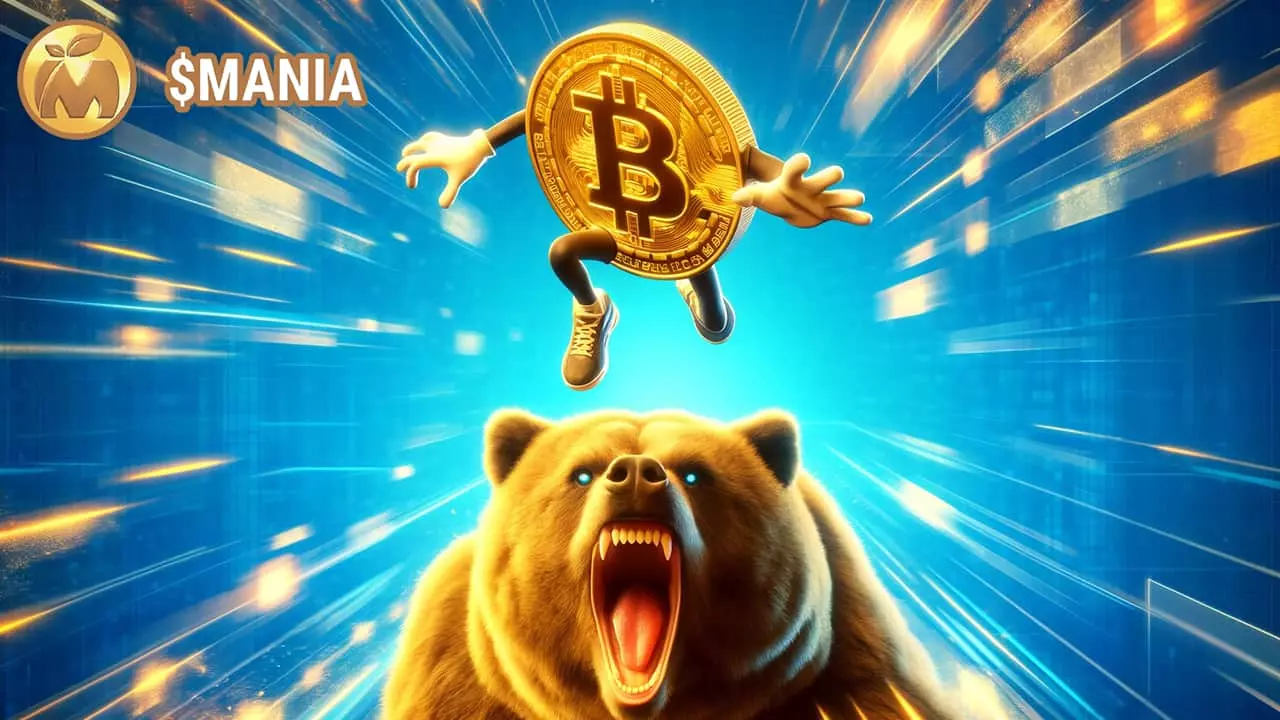 Bitcoin uciekający przed niedźwiedziem