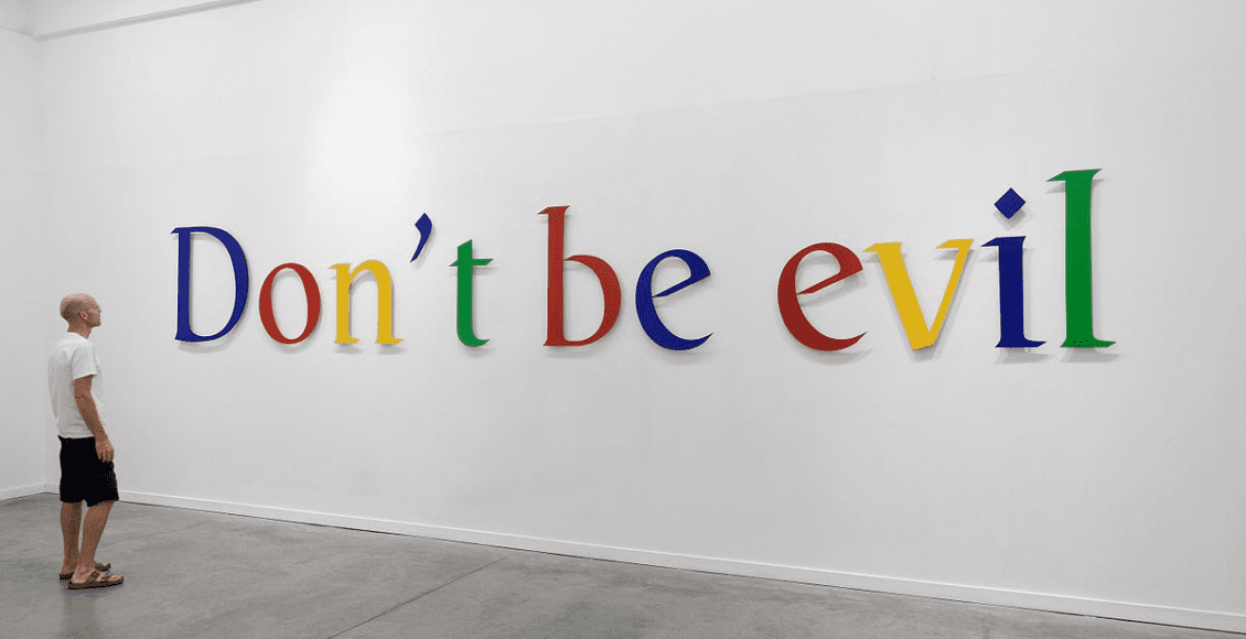 Google – don't be evil