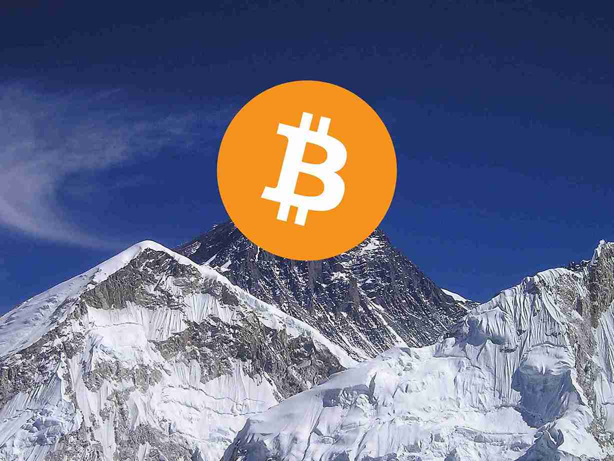 Bitcoin na szczycie Mount Everest.
