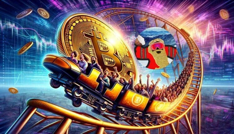 Bitcoin na karuzeli-rollercoasterze