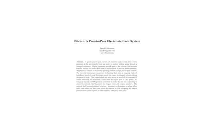 Bitcoin Whitepaper powraca na stronę Bitcoin.org. Co się stało?