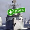 Chińskie statki wojenne na pełnym morzu