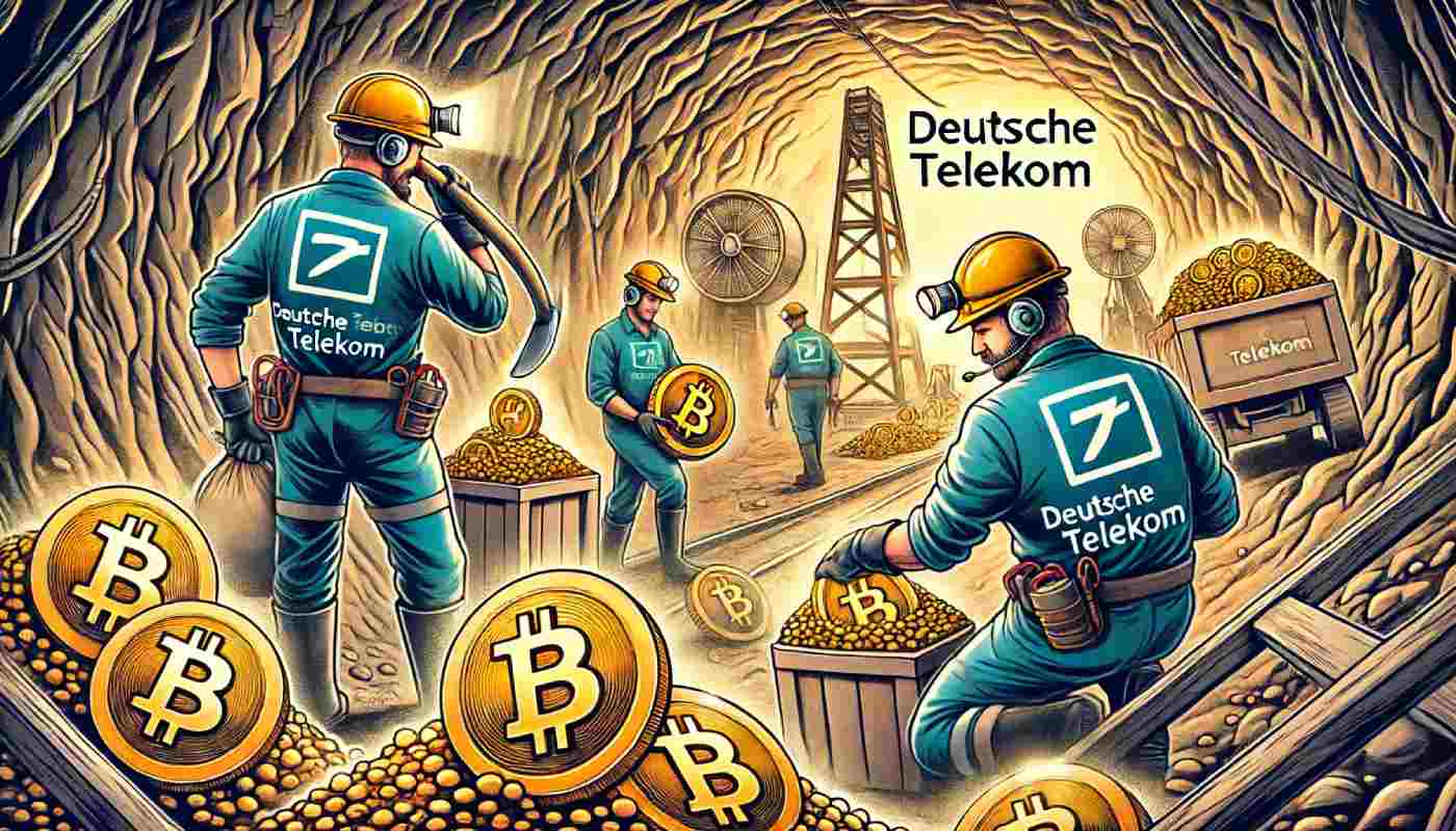 górnicy wydobywający bitcoina