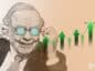 Warren Buffett z oczami loga ChatGPT na tle wykresu wskazującego wzrosty