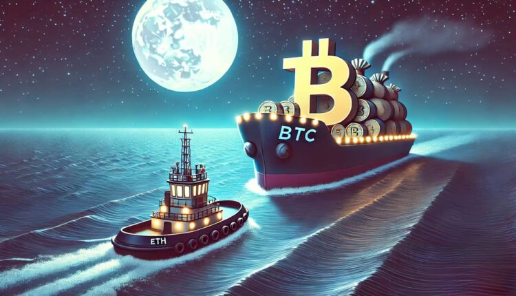 Dlaczego ETH pozostaje w tyle za BTC: kluczowe spostrzeżenia