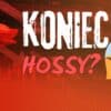 Czerwona grafika wskazująca na spadki i horror, napis koniec hossy?