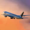 Pakistan International Airlines taking off