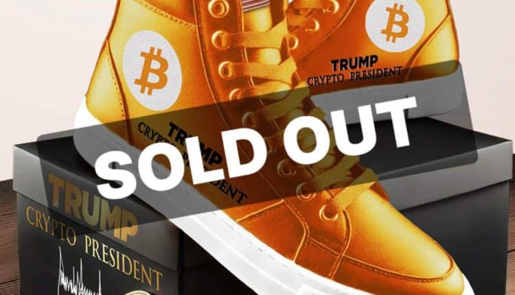 Zebrał 25 milionów i sprzedał buty za 2000zł za parę. Donald Trump zarabia na Bitcoinie