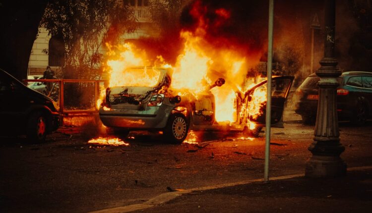 EV on fire
