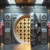 wyobrażenie tego jak miałaby wyglądać narodowa rezerwa bitcoin USA