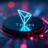 Grafika promująca kryptowalutę Tron.
