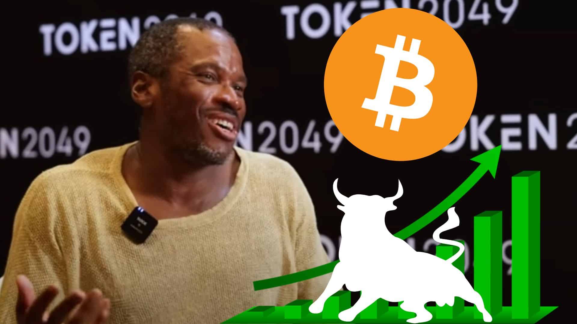 Arthur Hayes prognozuje wzrost Bitcoina. Ujęcie z wywiadu dla portalu Cointelegraph.