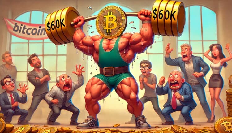 Odbicie ceny Bitcoina: Czy BTC może utrzymać się powyżej 60 tysięcy dolarów na obecnym rynku?