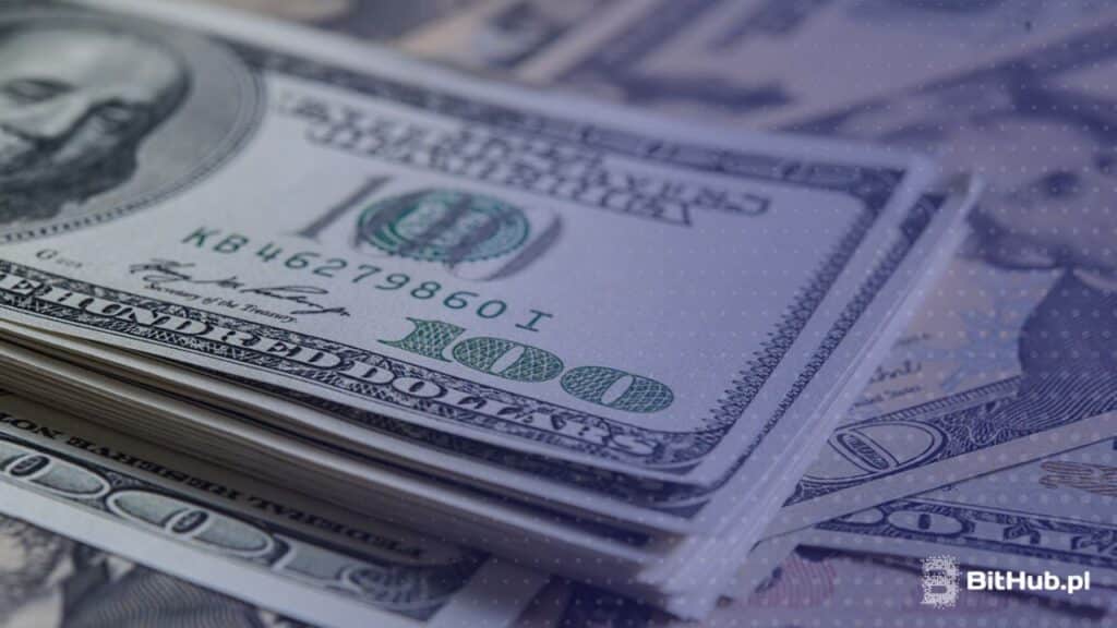 dolary w pliku banknotów