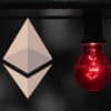 Ethereum i czerwona lampka ostrzegawcza.