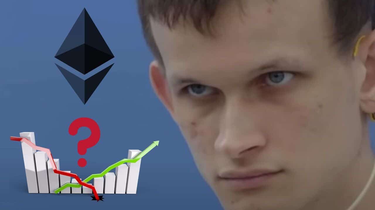 Zmartwiony VItalik Buterin i prognozy dla Ethereum.