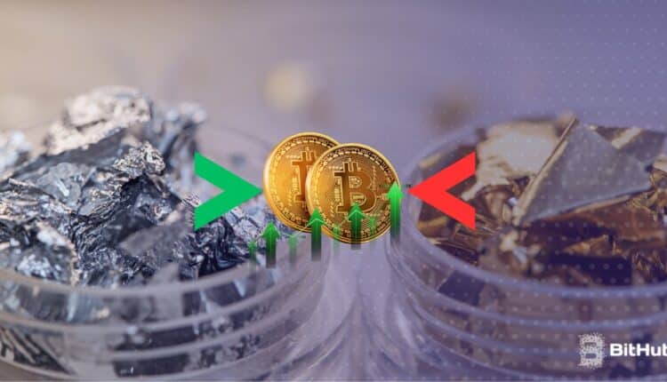 Bitcoin wyprzedza globalny rynek srebra! Hayes: „cel dla BTC to milion dolarów”