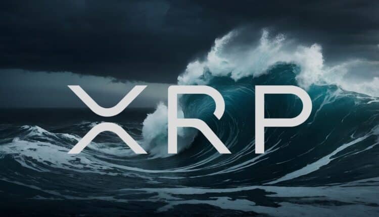 Fala uderzająca w XRP.