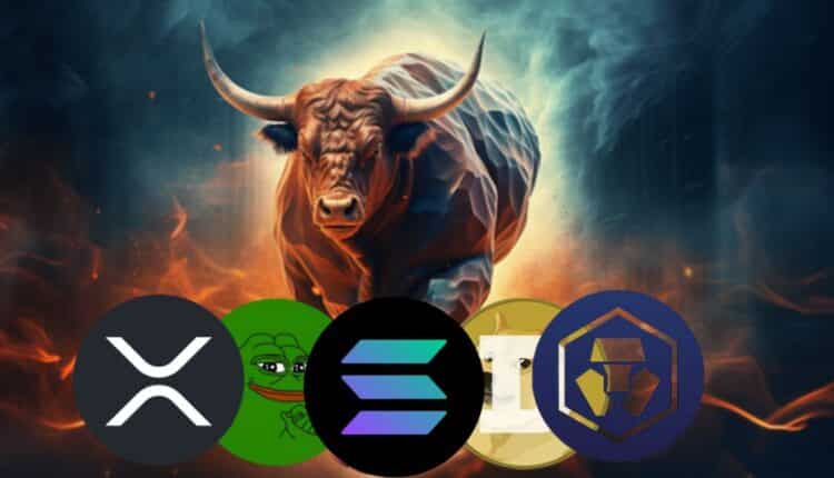 XRP, PEPE, SOL, DOGE i CRO na rynku byka.