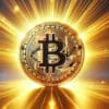 lśniący Bitcoin