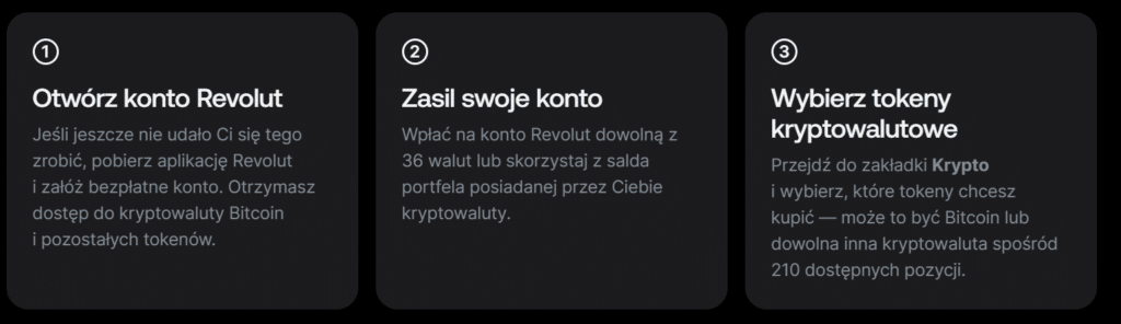 Jak kupić kryptowaluty na Revolut w 3 prostych krokach