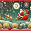 Obrazek przedstawiający rajd Świętego Mikołaja na rynku kryptowalut.