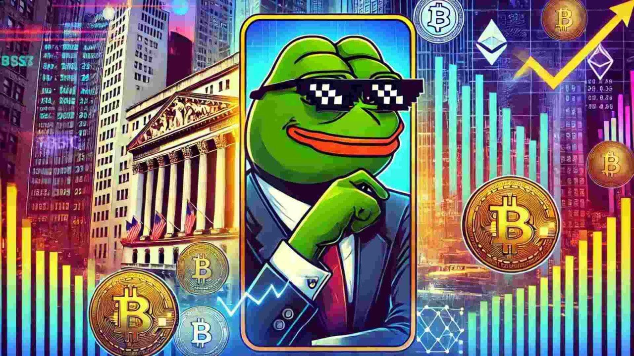 Grafika promująca Wall Street Pepe.