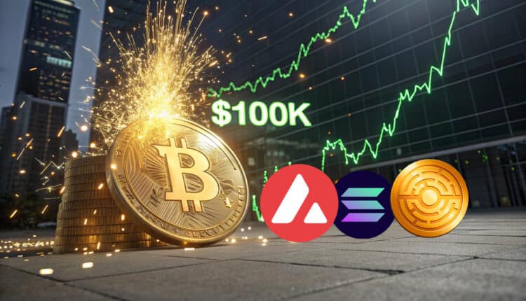 Bitcoin przekracza 100 tys. dolarów: 3 altcoiny do obserwowania podczas wzrostu dynamiki rynku