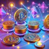 Monety BTC i ETH.