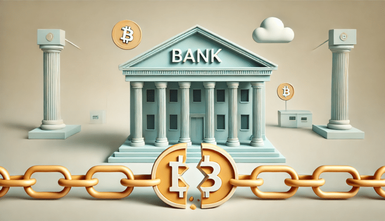 bank blokuje krypto
