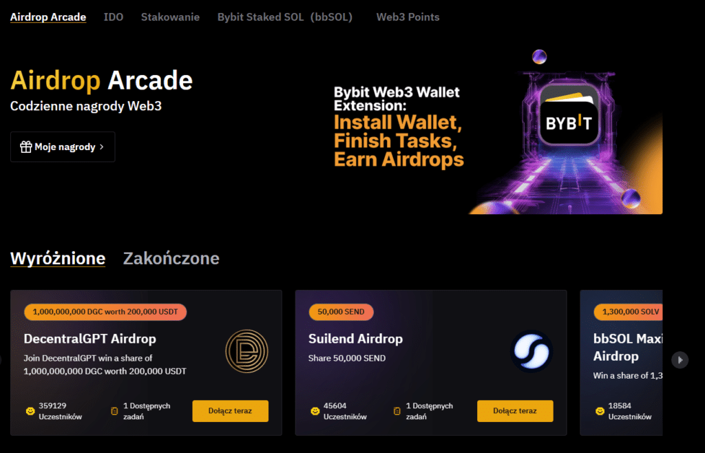 bybit airdrop arcade