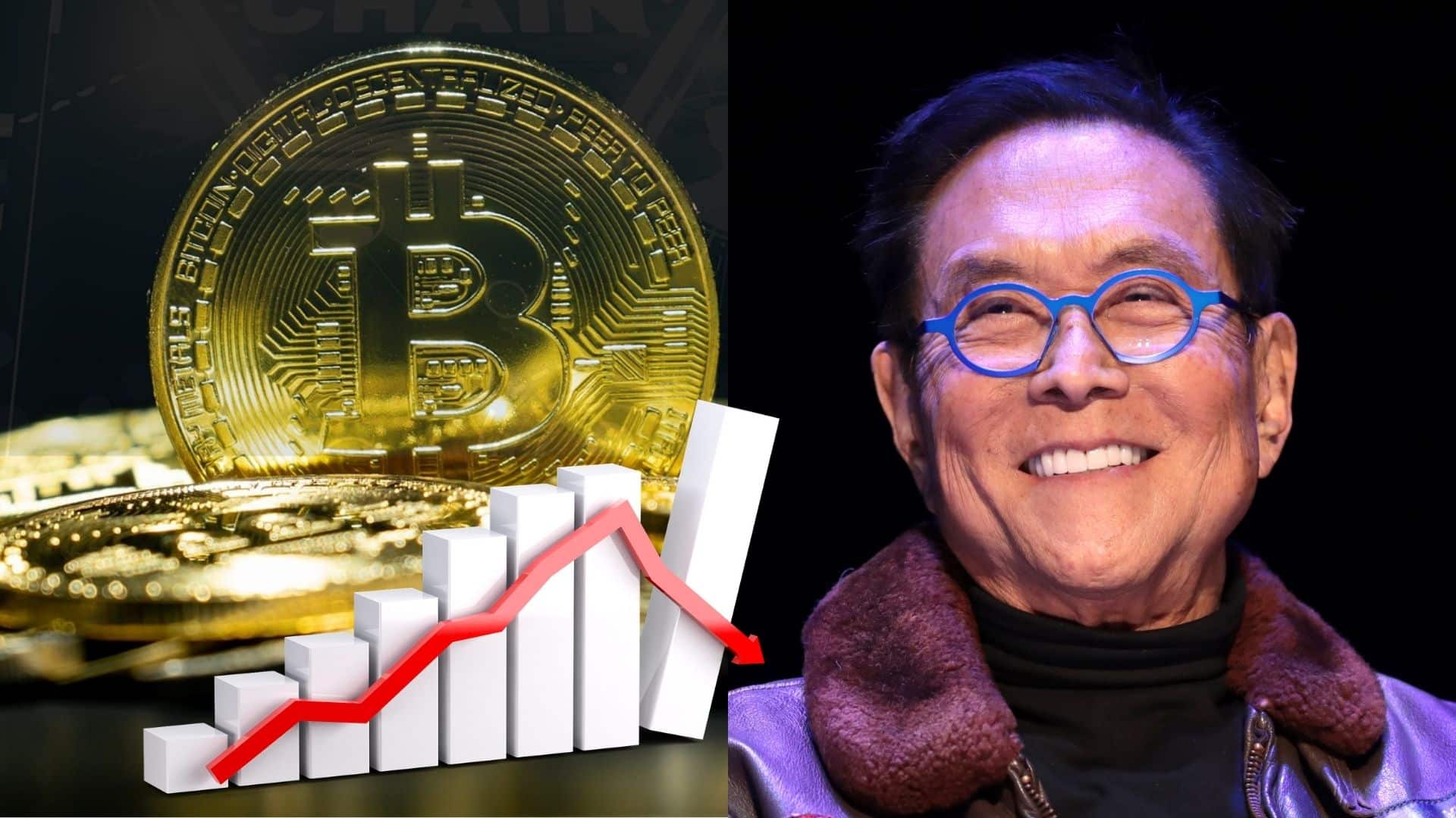 Robert Kiyosaki cieszy się ze spadku wartości Bitcoina.