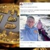 Post Sławomira Mentzena na X. W tle złoty Bitcoin