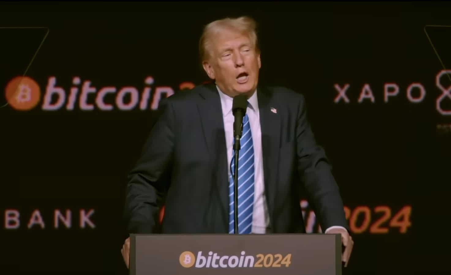 Donald Trump na konferencji Bitcoin 2024