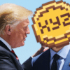 Donlad Trump spogląda na XYZ.
