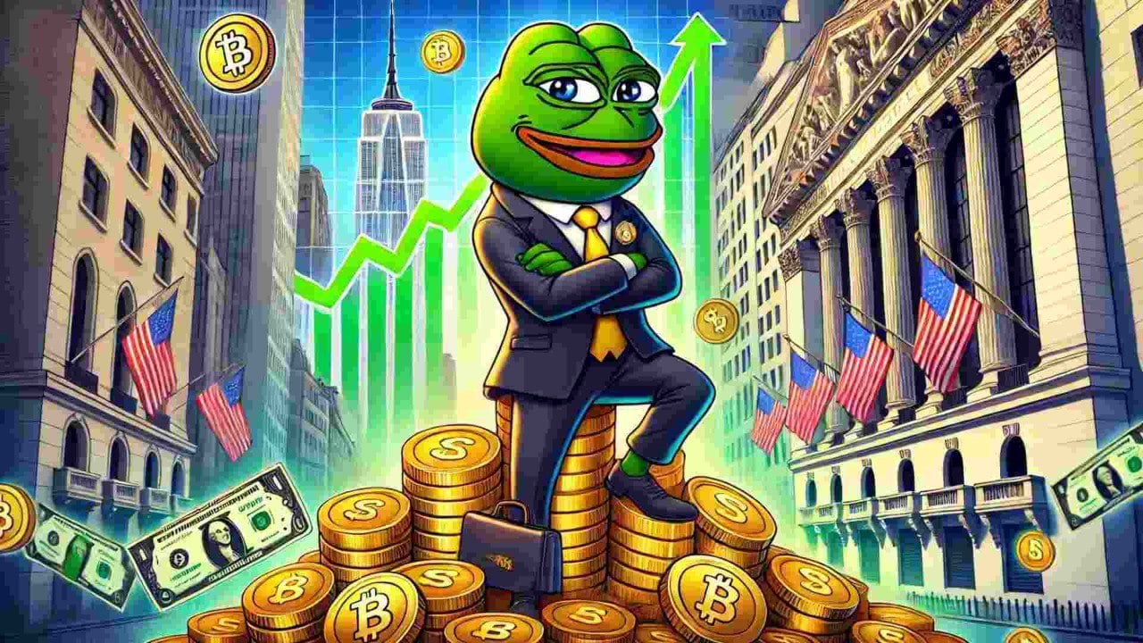 Grafika promująca Wall Street Pepe.