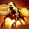 Byk w pogoni za XYZ i Bitcoinem.