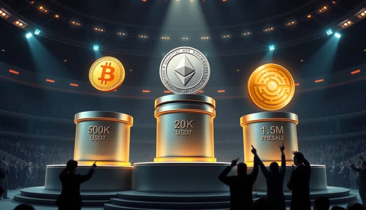 BTC i ETH w drodze do 500 tys. i 20 tys. USD, a przedsprzedaż altcoina osiągnęła 1,5 mln USD