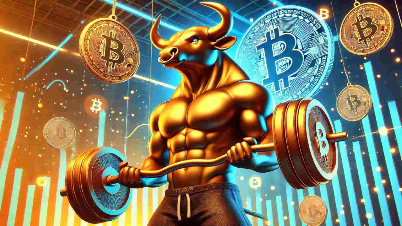 Grafika promująca BTC Bull.