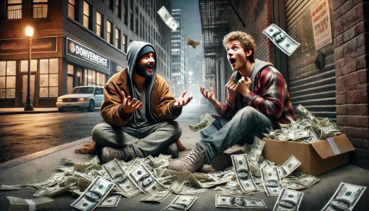 Historia jak z filmu. Bezdomni ukradli mu kartę i… wygrali pół miliona euro! Teraz błaga ich o układ