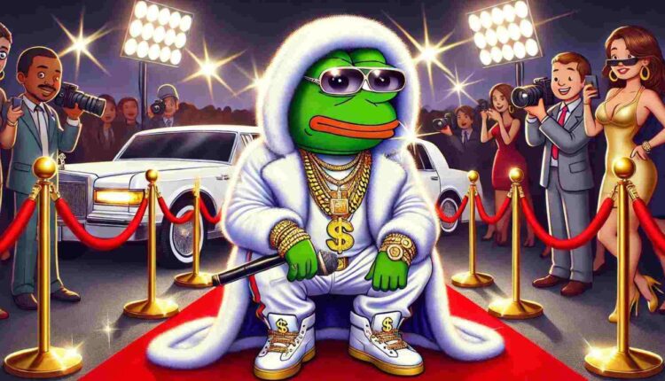 Grafika promująca Wall Street Pepe.