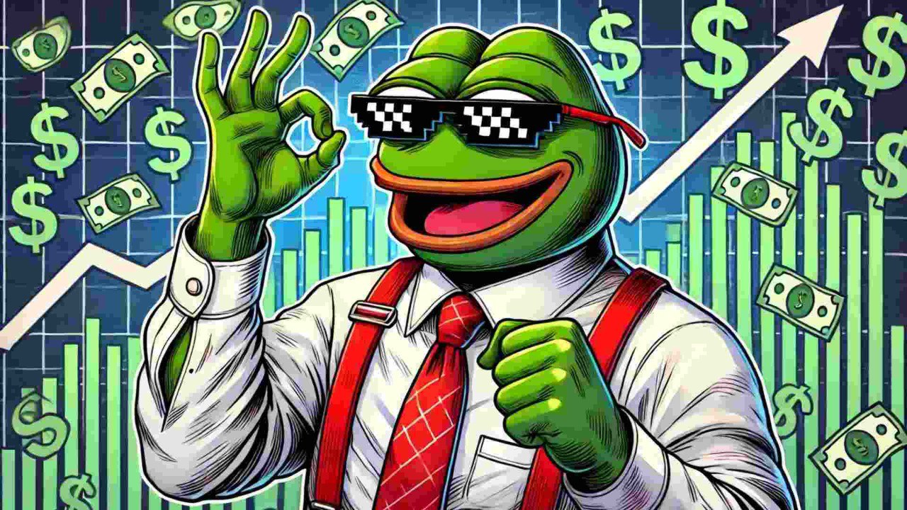 Grafika promująca Wall Street Pepe.