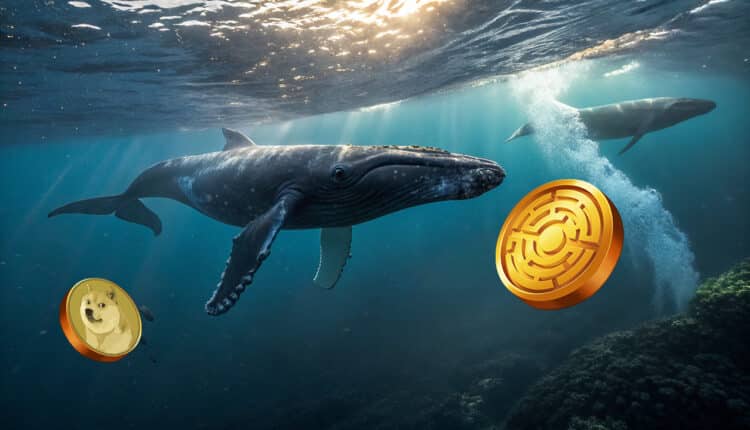 DOGE rośnie w siłę? Wieloryby kupują 120 mln, ale zainteresowanie kontraktami DOGE Futures spada! MTAUR przyciągnie pozostałe wieloryby?