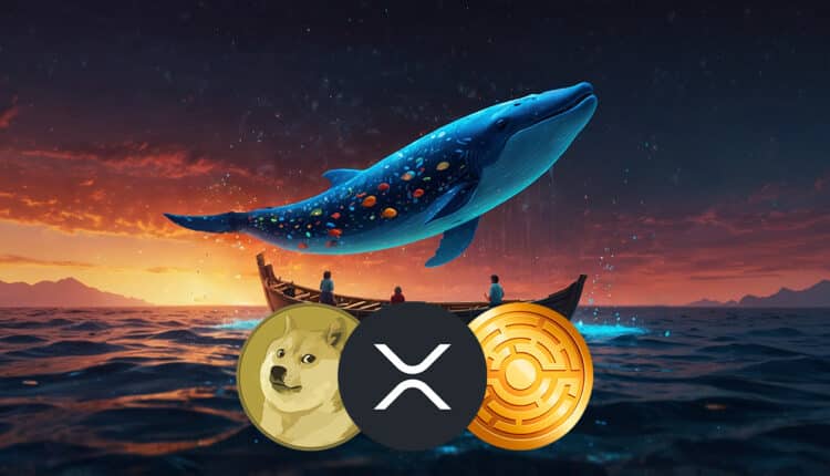 Aktywność wielorybów gwałtownie rośnie – czy MTAUR, DOGE i XRP mogą eksplodować o 500–1000%?