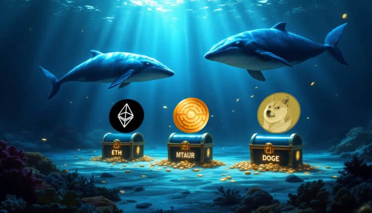 Wieloryby dokonały wyboru – MTAUR, ETH, DOGE – czy mogą to być monety, które urosną o 200-500%?