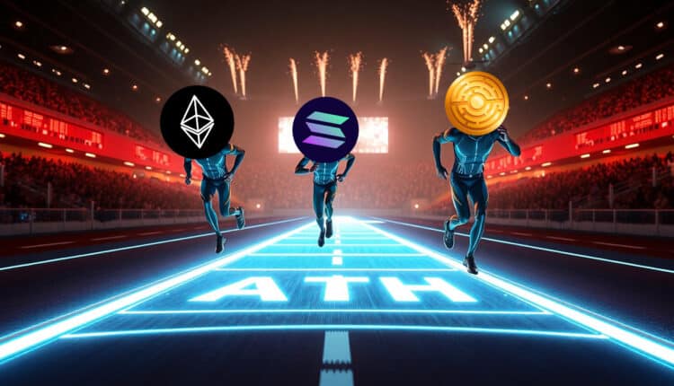 Solana, Ethereum i Minotaurus w wyścigu po nowe ATH. Kto dotrze tam pierwszy?