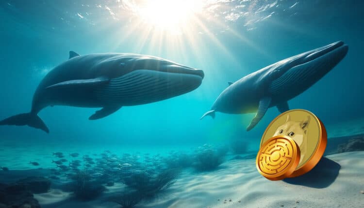 W marcu wieloryby kupiły 220 mln DOGE pomimo spadku cen. Jaką inną monetę gromadzą po cichu?