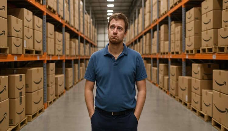 pracownik firmy Amazon nie ma co robić w pracy